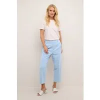 KAFFE Damenhose KAsakura Cropped 10506127 in Blau Gr. 40 - Modische Anzughose für Damen in Blau, Größe 40. Ideal für elegante Auftritte, überzeugt durch ihren modernen Schnitt und angenehmen Tragekomfort.