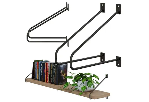 HAGO Wandregalhalter DIY 2er Set Wandregalhalter Winkel Auflage Filigran Konsole Träger