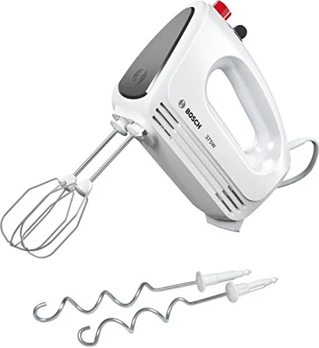 BOSCH Handmixer CleverMixx MFQ22100 | 375 W - Handmixer mit 4+1 Geschwindigkeitsstufen und Turbo-Funktion, ideal für müheloses Mischen, Rühren und Schlagen beim Backen.
