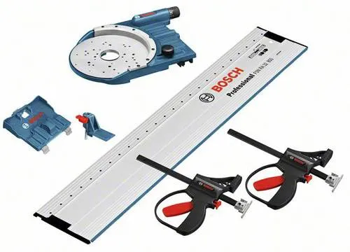 Bosch Führungsschiene FSN OFA 32 KIT 800 - 800mm, komplettes FSN-Systempaket für präzisen Möbelbau mit Einhandzwinge und Adapter