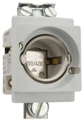 Mersen 01722.470000 Neozed-Sicherungssockel D03 100A 400V - Sicherungen, Größe D03, ideal für Tragschienen nach DIN EN 6071, gewährleistet Sicherheit bei 230/400 V.