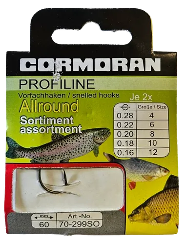 Cormoran PROFILINE Allroundhaken Sortiment Gr. 4 6 8 10 12 Vorfachhaken