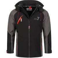 Arctic Seven Herren Softshell Jacke – Schwarz-Dunkelgrau