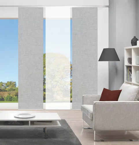 Vision S Schiebegardine 084827 PIVE - Halbtransparent, 260x60 cm - Elegante Schiebegardine im Bambusdesign mit digitalem Fotodruck. Ideal für stilvolle Fensterdekoration. Inklusive Paneelwagen für einfache Montage und Anpassung der Höhe.