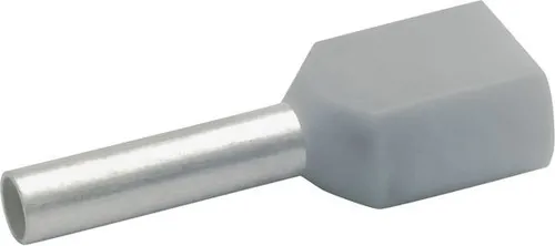 Klauke 870/8 Zwillings-Aderendhülse 2x0,75mm² isoliert grau 100 Stück
