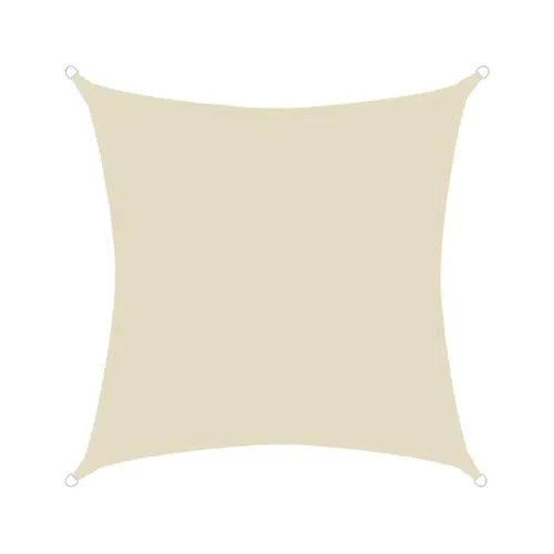 Sonnensegel wasserdicht Polyester 3x3m quadratisch Sonnenschutz - Cream