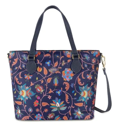 Oilily Handtasche Hay - Elegante und geräumige Tasche - Stylische Handtasche in Eclipse (blau/orange) mit geräumigem Hauptfach und praktischem Innenaufbau für Ordnung im Alltag.