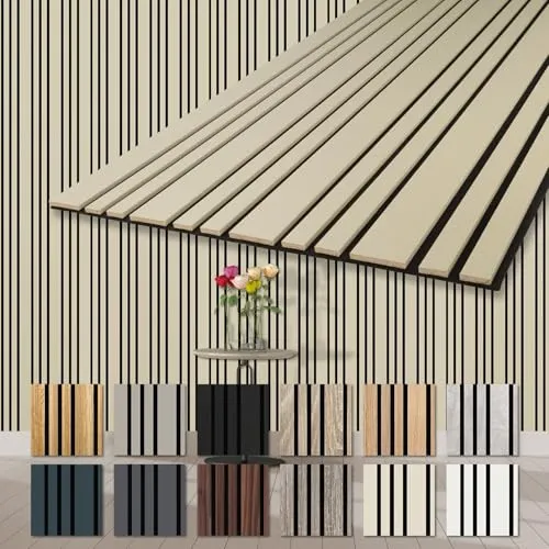 HEXIM Akustikpaneele 2 Stück 278x60cm in beige von HEXIM