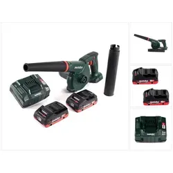 Metabo AG 18 Akku Gebläse 18 V mit 2x LiHD Akku - Kabelloses Laubgerät mit leistungsstarkem Lithium-Ionen-Akku, ideal für die Gartenpflege und einfach in der Handhabung.