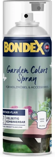 Bondex Garden Colors Holzlasur Spray 0,4L Kreideweiss (Ral 9010)