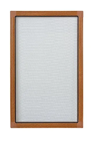 FLIEGENGITTER MOSKITONETZ ALU RAHMEN MÜCKENGITTER HELLBRAUN 80x100 cm INSEKTENSCHUTZ