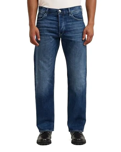 G-STAR Herren Dakota Regular Straight Jeans, Blau - Stylische 5-Pocket-Jeans mit Knopfverschluss für besten Tragekomfort und einen originellen Look, perfekt für lässige Outfits.
