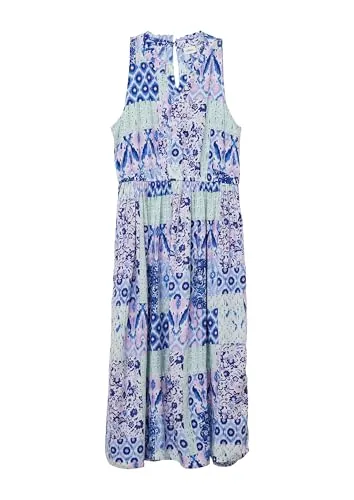 s.Oliver Junior Midikleid mit Rüschenkragen in blau von s.Oliver