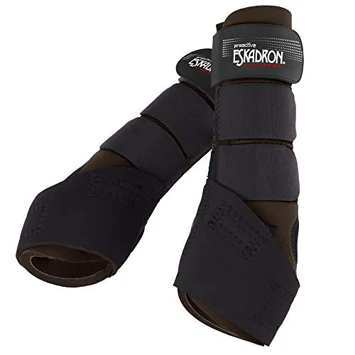 Eskadron Pro Active Gamaschen - Hinterbeine 2er Set, Größe:M, Farbe:Darkbrown