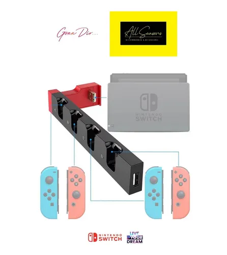 ipega; 4in1 Joy-Con Ladestation Ladedock; Controller; Ladegerät; JoyCon Charger.