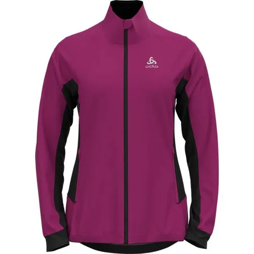 ODLO Damen Funktionsjacke Jacket BRENSHOLMEN - Skijacken für Damen, leicht und atmungsaktiv mit praktischen Funktionsdetails – ideal für Langlauf bei Dämmerung und Nacht.