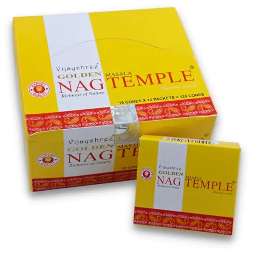 Räucherkegel LAVISA, Meditation, Aromatherapie, Duft, Atmosphäre für Zuhause, Satya, Goloka, Golden Nag