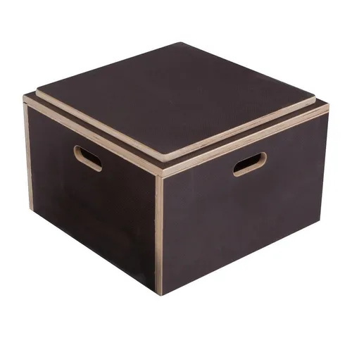 Sport-Thieme Plyo-Box Holz Kombi - Sprungtrainer für plyometrisches Training, rutschfestes Multiplex-Holz, in drei Größen erhältlich für individuelle Anpassung und effektives Training.