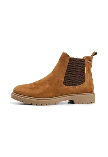 Produktbild camel active Damen Chelsea Boot aus echtem Leder Braun, Größe 38