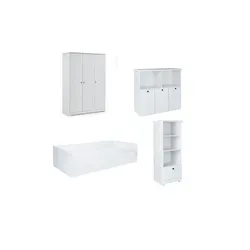 Kinderzimmer 4er-Set Thilo in Weiß