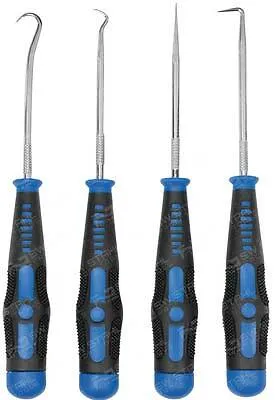 1x Mini-Hakensatz, 4-teilig ideal für O-Ringe, Dichtungen 94871L SW-Stahl