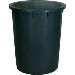 BRB-Lagertechnik Regentonne Rundtonne 200 Liter - Robuste Regentonne aus strapazierfähigem PE-HD, kälte- und hitzebeständig. Ideal für die Wassersammlung im Garten, mit zwei Griffen für einfaches Tragen und spülmaschinenfest.