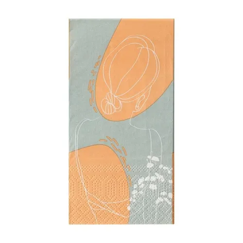 Eglo Servietten Belbari grün/orange 16,5 x 8 cm - 20er Pack in orange von EGLO