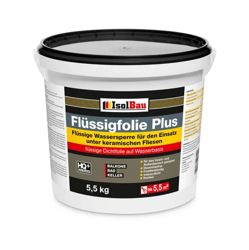 Profi Flüssigfolie Plus 5,5 kg Dichtfolie Abdichtung Dusch Bad Dusche Balkone