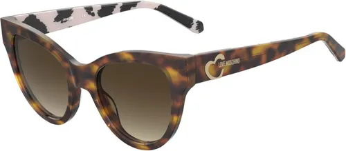 Love Moschino MOL053/S 1NR HAVANA PATTERN BEIGE 50/20/140 Damen Sonnenbrillen