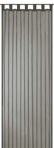 Elbersdrucke transparente Gardine Schlaufenschal Feel Good Uni 07 grau 255 x 140 cm Vorhang mit Schlaufen für Wohnzimmer Schlafzimmer Flur 198305
