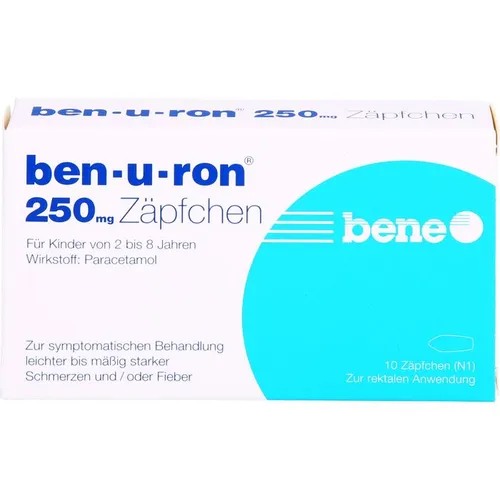 Ben-U-Ron 250 mg Suppositorien von Bene Arzneimittel