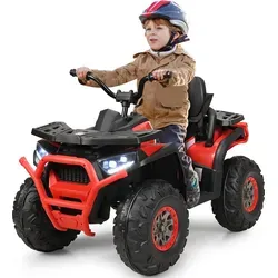 COSTWAY 12V Elektro Kinderquad mit Scheinwerfer und Musik von Costway
