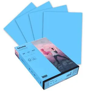 Inapa tecno colors, 2100011401, Kopierpapier intensivblau, 80g, A4, Coloured Paper