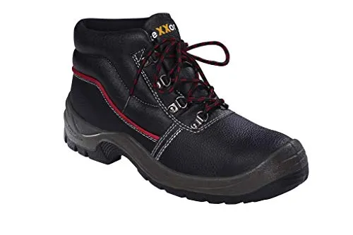 Sicherheitsschnürstiefel LE MANS 6323, S3, schwarz, Größe 39 - Robuste S3 Sicherheitsschnürstiefel aus Rindnarbenleder, rutschhemmende Laufsohle und atmungsaktives Innenmaterial für optimalen Komfort und Schutz bei der Arbeit.