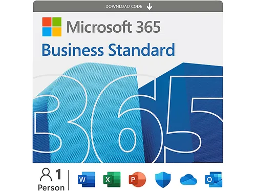 Microsoft 365 Business Standard, 12 Monate für 1 Nutzer (5 Geräte), Download Code - [Multiplattform]