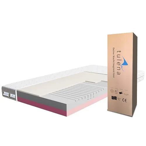 TULENA NOX 80x200 H4 + H5 hart Comfort Matratze - Doppelseitige Wendematratze mit zwei Liegehärten für individuellen Schlafkomfort. Der antibakterielle Bezug ist waschbar und sorgt für hygienischen Schlaf.