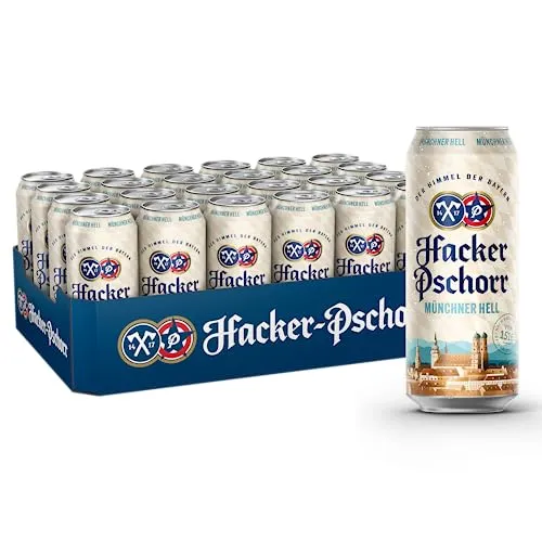Hacker-Pschorr Münchner Hell • Traditionelles Helles Bier • 24x0,5l