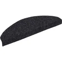 vidaXL 15x Stufenmatte Selbstklebend - Rutschfeste Treppenmatten in Schwarz - Stufenmatten aus robustem Nadelvlies, geräuschdämpfend und rutschfest, idealer Treppenschutz für mehr Sicherheit und Komfort. Lieferung umfasst 15 Matten.