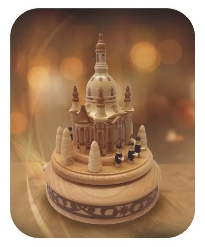 Zeidler Holzkunst Spieluhr Spieldose Dresdner Frauenkirche und Sänger, Erzgebirge, Weihnachten, (1-tlg)