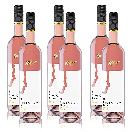 Käfer Pinot Grigio Blush DOC Roséwein, trocken, sortenreines Weinpaket (6x0,75l)