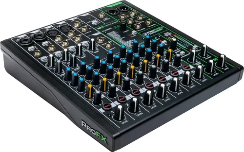 Mackie PROFX10V3 - 10-Kanal Mischpult - Mischpult für Bands und Content Creators mit Onyx-Vorverstärkern, 24-Bit/192-kHz Audio-Interface und 24 integrierten Effekten für professionelle Klangqualität.