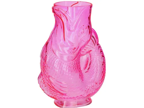 Giftcompany Dekovase Vase Fischvase Jacquard Pink (30cm) - Vasen, stilvolle Fischvase aus Jacquard in trendigem Pink – ein echter Hingucker für jedes Zuhause!