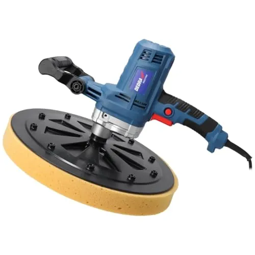 DEDRA Putzbearbeitungsmaschine stark 750 W, 375 mm, Schwamm, Papier, Schleifteller, langes Kabel 5m, 110 RPM, Gewicht 5,7kg einfacher und schneller Scheibenwechsel