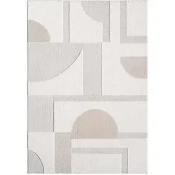carpet city Kurzflor Teppich Creme in weiß von Carpet City