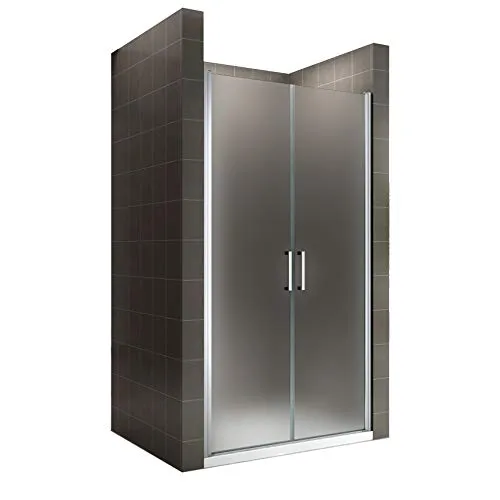 i-flair Duschtür LARA 89x180 cm - Moderne Duschtür aus 6 mm satiniertem ESG Sicherheitsglas mit Nanobeschichtung für einfache Reinigung und flexiblen Justierbereich von 89-92 cm – ideal für jedes Badezimmer.