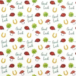 Home Fashion, Good Luck, Lunch-Servietten aufgefaltetes Maß 33 cm x 33 cm, im Viertelfalz, 20 Stück pro Pack