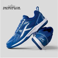 Hundred Herren HBFS-2M153-5-1 Sneaker, Blue/White, 35 EU - Tennisschuhe mit X-Cushion Protection für optimale Dämpfung und Stabilität, ideal für intensives Spiel und langfristigen Komfort auf dem Platz.