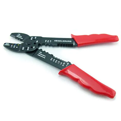 Kabelschuhzange Crimpzange von Schwan Abisolierzange Klemmzange Quetschzange Kabelschuhklemmzange Kabelzange 235 mm