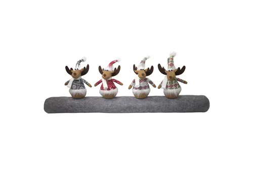 hausleben Zugluftstopper mit 5 Wichteln – 90 cm lange Türdichtung im Weihnachtsdesign - Schützen Sie Ihr Zuhause vor kalter Zugluft mit unserem Zugluftstopper mit 5 Wichteln. Aus robustem Filz gefertigt, bringt er Wärme und festliche Atmosphäre in Ihr Zuhause. Ideal für Standardtüren.