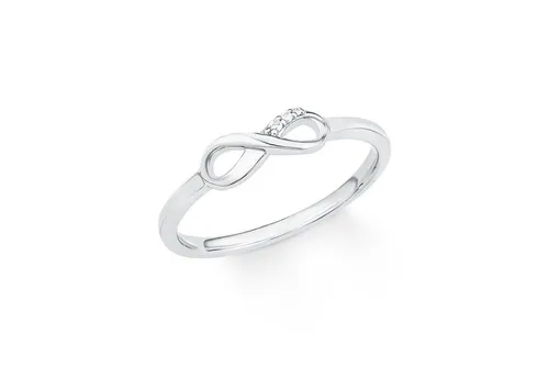 s.Oliver Damen-Ring SO PURE Infinity - Eleganter 925 Silberring mit Zirkonia - Ringe für Damen: Bezaubernder Infinity-Ring aus rhodiniertem 925er Silber, besetzt mit funkelnden Zirkonia – ein perfektes Geschenk für besondere Anlässe.